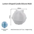 Vue détaillée du moule en silicone lanterne avec des dimensions de 8,0x7,5 cm - Sphère Lanterne