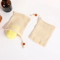 Cotton Soap Bag with Coffee Bead