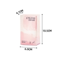 Pink eyelash curler box dimensions 10.5cm height and 6.0cm width with portable design - Pink Color Box