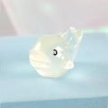 Lichtdurchlässige weiße Delfin Mini-Figur leuchtende Ozean Tier Tischdekoration - Weiß