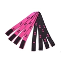 Adjustable elastic wig headbands with bow patterns and velcro closure in pink and black - Width 3cm Length 58cm / Jacquard Rose Red Butterfly