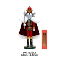 36cm wooden mouse king nutcracker with red cloak and sword in original gift box - Cloaked Mouse King (TN3612)