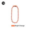 Bright orange bead chain accessory for DIY crafts and bag charms, type 16 - Orange