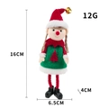 Bambola elfo di Natale con cappello rosso e vestito verde, misura altezza 16cm - Ciondolo Elfo Femmina