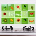 Zelfklevende keukensticker met groen Vitamine A fruit- en groentenontwerp - Raster Groenten