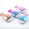 Set de quatre pinceaux à ongles queue de poisson, couleurs dégradées et poils blancs - Les Petits Poissons Seront Expédiés De Manière Aléatoire.