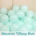 Matte macaron Tiffany blue heart-shaped latex balloon for party and wedding decoration - Macaron Round Balloons (50pcs) / Macaron Blue