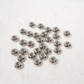Perline ad anello in acciaio inox argento lucido per gioielli fai da te 4x8mm - Perline Distanziatrici