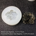 3D flower silicone mold for DIY resin and candle art with detailed petal textures - 2# Peony (15-824) / Clear