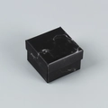 Square jewelry gift box featuring a modern black and white marble pattern finish - Marble Black / 5*5*3 Ring Box