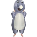 Funny gray inflatable mole costume for adults with fan for Halloween party performance - Grey Mouse / One Size