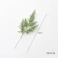 Artificial cypress branch 31cm for Christmas DIY, green PE material, weight approx. 9g - 5-Fork Cypress Leaf