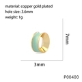 Macro view of 7mm light green enamel bead with 3.6mm hole for DIY jewelry making - Light Green