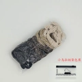 Elastic bow hair ties set in earthy tones like black and beige with a zipper pouch - 【10Pcs Bird Zipper Bag】Bowknot Seamless (2 Pcs Per Color)