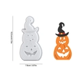 Halloween silicone mold set featuring stacked pumpkins and wizard hat for resin DIY - NO.4 Pumpkin Insert