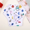Cute printed dog physiological pants with colorful cat patterns and elastic waistband - Colorful Cats
