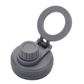 Gray magnetic phone mount lid for sports water bottle with a convenient loop handle - Dark Gray