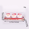 Set di 3 candele Babbo Natale in confezione regalo, dimensioni 14,5x5x6cm e peso 70g - Stile Testa di Babbo Natale