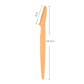Orange portable eyebrow razor with 14.5cm handle and 4cm stainless steel blade - 5g/Without Protective Net / Orange