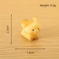Miniature resin fox figurine in light yellow, 2.3cm height, weighing 6.3g for DIY decor - Walking Fox