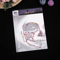 Colorful Halloween face gems set with assorted rhinestones in festive card packaging - Multicolor Waterdrop