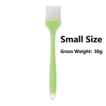 Small light green silicone oil brush for baking with 30g weight and hanging hole - Semi-Transparent Small Oil Brush / Green