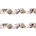 6m Sneeuwpop Kerstlint Met Namaakbontrand (5cm Breed)
