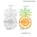 Pineapple shaped silicone DIY mold and finished resin candlestick holder display - Pineapple Candle Holder Mold