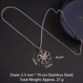 Stile Slavo Testa di Lupo (Catena in Acciaio 70cm)