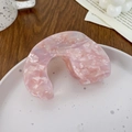 9cm / U-vormig Diamant Roze