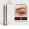 Waterproof peel-off eyebrow pencil in 12 light tea color for blonde hair styling - Single Unit (Loose) / 12# Light Brown