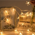 Warm white flower-shaped LED string lights for cozy indoor atmosphere and holiday decor - Cherry Blossom-Warm White / Plug-in-30M 300LED-No Tail Plug