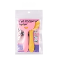 Silicone eye makeup helper and eyeliner stencil tool in pink and yellow set for easy application. - Pink & Yellow Set