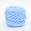 Gomitolo di lana grossa ciniglia azzurro chiaro per lavori a maglia e uncinetto fai-da-te - Azzurro