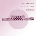 Pink numbered yoga stretch strap 110cm with nine sections for dance training - Sakura Pink 9 Grids