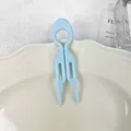 Sky blue minimalist U-shaped hair stick pin for buns with 9cm length measurements - Large Fish Tail Hair Stick / Sky Blue