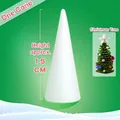 White 15cm cone-shaped EPS foam base for DIY Christmas tree crafting and floral arts - 15cm Foam Cone