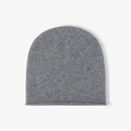 Un bonnet en tricot de laine gris chaud pour femme, idéal pour affronter l'hiver - Taille unique / Gris Foncé (24B093)