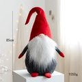 85cm Christmas Gnome plush doll in red and grey colors, weighing 1050g for Xmas decor - Style F