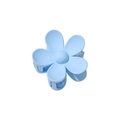 Matte light blue flower hair claw clip in durable acrylic for elegant hairstyles - Solid - Matte Light Blue