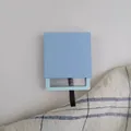 Light blue square jewelry gift box with drawer structure for ring and necklace storage - Sky Blue Drawer + Light Blue Box / 9*9*2cm