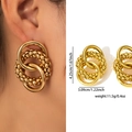 Gold Nested Vintage Drop Earrings ZJGE0727