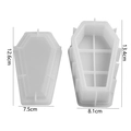 Coffin Storage Box 2-Piece Set Translucent White