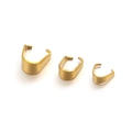 Goldene Edelstahl-Schlaufen für Anhänger in kleinen mittleren und großen Größen - 3x7mm / Gold