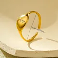 Detail showing 0.8cm width and 1.94cm inner diameter of gold irregular ring - NMSR-H248-7/Oval Signet Face