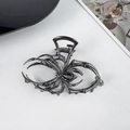 Molla per capelli a ragno gotico canna di fucile con gemma nera a forma di pera - Grande Pinza per Capelli / Ragno Fucile Nero