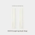 Winter 53cm beige wool knit leg warmers in thick thermal straight cut style for women - Knitted Style (DWZ07) / 53cm / Cream (Long Straight)