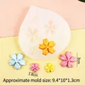 Moule en silicone fleur de cerisier pour résine et fondant en plusieurs tailles - 1# Forme de fleur de cerisier / Transparent