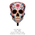 Mini floral sugar skull foil balloon BWS016 for Halloween and Day of the Dead party decor - Floral Skull