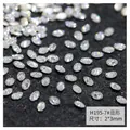 Cristalli di zircone bianco trasparente da 2x3mm per nail art e gioielleria - 2*3mm / Ovale bianco (H195-7#)